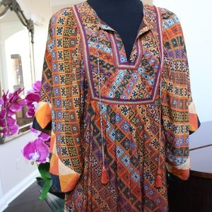 ANTHROPOLOGIE ANGEL SLEEVE BOHO FESTIVAL DRESS